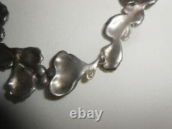 Old Necklace Sheets And Beads In Solid Silver 925 27 Grs