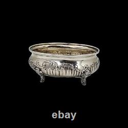 Old Oval Sugar Bowl in Solid Silver from Switzerland. Silver Switzerland. Sterling