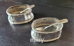Old Pair of Solid Silver Salt Cellars