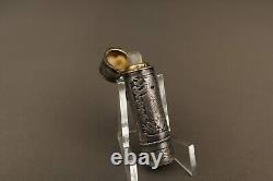Old Perfume Bottle in Solid Silver