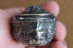 Old Pillier Silver Massif Minerve Vermeil Beautiful Decor Floral XIX Eme