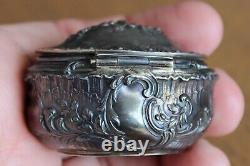 Old Pillier Silver Massif Minerve Vermeil Beautiful Decor Floral XIX Eme