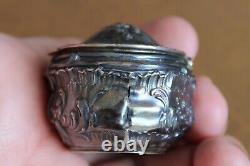 Old Pillier Silver Massif Minerve Vermeil Beautiful Decor Floral XIX Eme