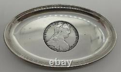 Old Pouch Oval Silver Massive Mint Thérèse D'autriche 1780 Silver