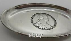 Old Pouch Oval Silver Massive Mint Thérèse D'autriche 1780 Silver