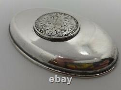 Old Pouch Oval Silver Massive Mint Thérèse D'autriche 1780 Silver