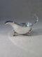 Old Pretty Solid Silver English Gravy Boat Table Art Monogram P