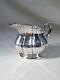 Old Pretty Solid Silver Milk Pot With Godron And Volute Monogram