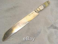 Old Rare Couvert Voyage Galuchat Case Knife Nacre Silver Massif Knife 18 Èm