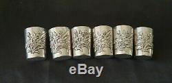 Old Rare Solid Silver Liquor Service Decor Art New China Chinese