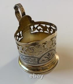 Old Russian niello silver cup, Moscow