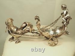 Old Salt Cellar Antique Solid Silver Cherub Salt Cellar