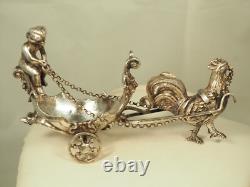 Old Salt Cellar Antique Solid Silver Cherub Salt Cellar
