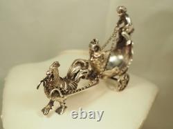 Old Salt Cellar Antique Solid Silver Cherub Salt Cellar
