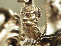 Old Salt Cellar Antique Solid Silver Cherub Salt Cellar