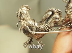 Old Salt Cellar Antique Solid Silver Cherub Salt Cellar