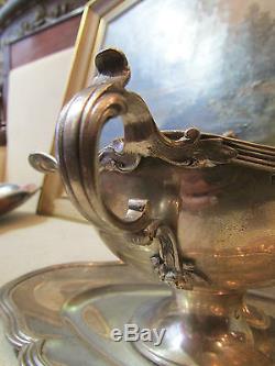 Old Saucer In Sterling Silver Poincon Minerve Age 19 Th Style L XV