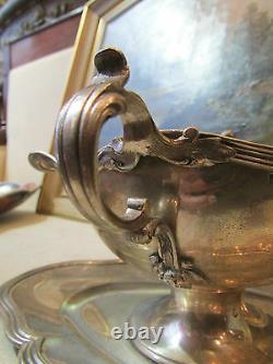 Old Sauciere In Solid Silver Poincon Minerve Epoch 19 Th Style L XV