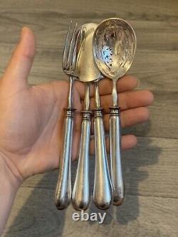 Old Service A Dessert Mignardises In Solid Silver XIX Eme