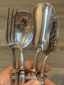 Old Service A Dessert Mignardises In Solid Silver XIX Eme