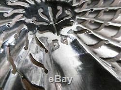 Old Shaker Solid Silver Brace Coat Of Arms Crest