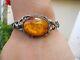 Old Silver And Amber Bracelet Honey 1900 New Style Art