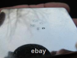 Old Silver Box Art Nouveau Candy Box Pill Box Snuff Box Solid Silver Box