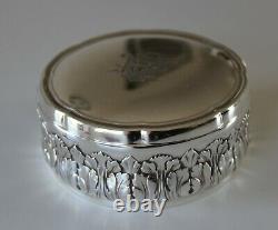 Old Silver Box Minerve Decor Foliage Monogram 120g