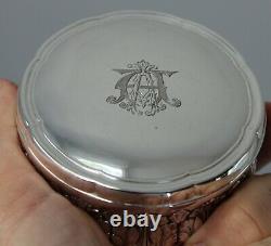 Old Silver Box Minerve Decor Foliage Monogram 120g