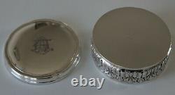 Old Silver Box Minerve Decor Foliage Monogram 120g