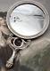 Old Silver Double-sided Hand Mirror With Lion Head Handles