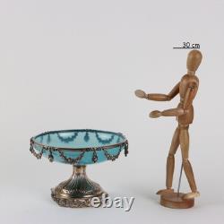 Old Silver Glass Cup Decorations France 19th Century Original