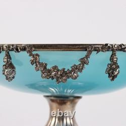 Old Silver Glass Cup Decorations France 19th Century Original