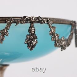 Old Silver Glass Cup Decorations France 19th Century Original
