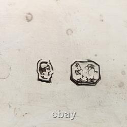 Old Silver Glass Cup Decorations France 19th Century Original