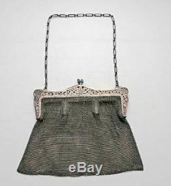 Old Silver Mesh Bag And Punch Appraised, Sold Off Before Removal