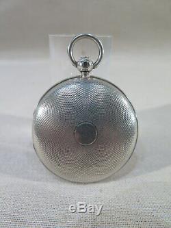 Old Silver Pocket Watch Soap Movement Rooster Epoque Restaurant XIX