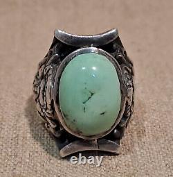 Old Silver Ring from Nepal Ethnic Saddle Ring