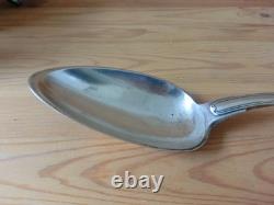 Old Silver Solid Gravy Spoon with Rooster Hallmark