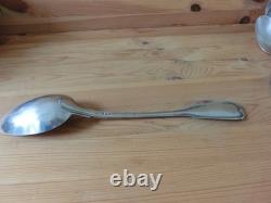 Old Silver Solid Gravy Spoon with Rooster Hallmark