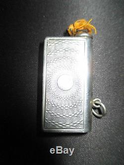Old Small Lighter Chatelaine In Sterling Silver Early Twentieth