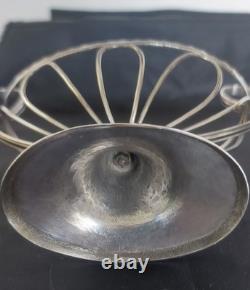 Old Small Oval Cup on Foot in Solid Silver, 19th Century