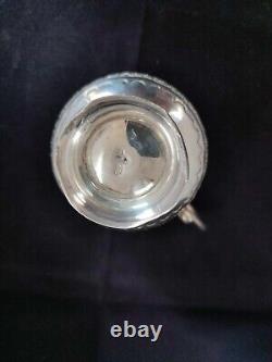 Old Small Pitcher In Solid Silver, Persian, Iran, Ottoman, Punched, 152 G