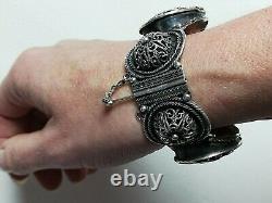 Old Solid Silver Bracelet 925 Silver Berber Art Creator Collection