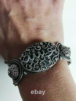 Old Solid Silver Bracelet 925 Silver Berber Art Creator Collection