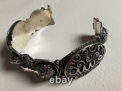 Old Solid Silver Bracelet 925 Silver Berber Art Creator Collection