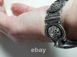 Old Solid Silver Bracelet 925 Silver Berber Art Creator Collection