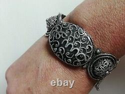 Old Solid Silver Bracelet 925 Silver Berber Art Creator Collection