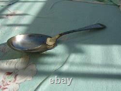 Old Solid Silver Serving Spoon Tiffany
