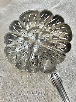 Old Solid Silver Sugar Sifter Spoon